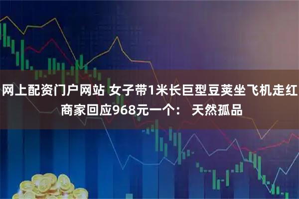 网上配资门户网站 女子带1米长巨型豆荚坐飞机走红 商家回应968元一个： 天然孤品